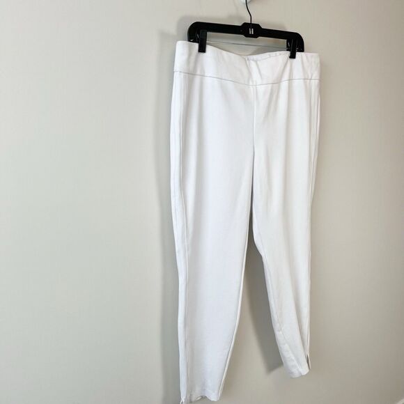 Express Columnist High Waisted Knit Ankle Pants White Women’s Size XL NWT’s - Picture 8 of 15
